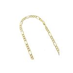 Hollow 14k Gold Figaro Chain For Men 6.5mm Necklac