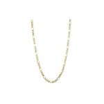 Hollow 14k Gold Figaro Chain For Men 5.5mm Necklac