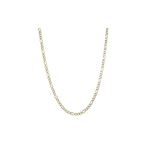 Solid 14k Gold Figaro Chain For Men and Women LUXU