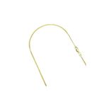 Solid 14k Gold Curb Gourmette Chain For Women LUXU