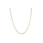 Hollow 14k Gold Figaro Chain For Men and Women 5.5