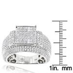 Princess Cut Diamond Engagement Rings Item 14K Whi