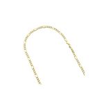 Hollow 14k Gold Figaro Chain For Men and Women 3.5