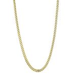 14k Yellow Gold Hollow Franco Chain 7mm Wide Neckl