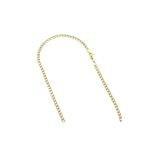 Hollow 14k Gold Curb Chain For Men and Women 5.5mm