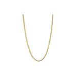 Hollow 14k Gold Franco Square Chain For Men 4mm Ne