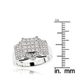 Engagement Rings: 14K Gold Pave Diamond Ring by LU