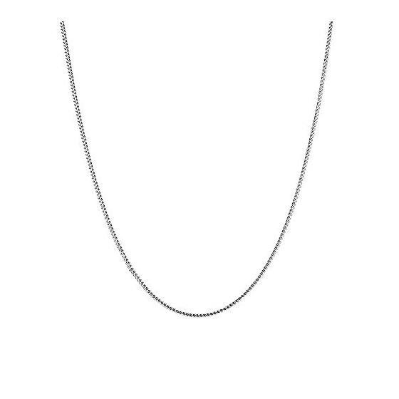 10k White Gold Hollow Franco Chain 2mm Wide Neckla