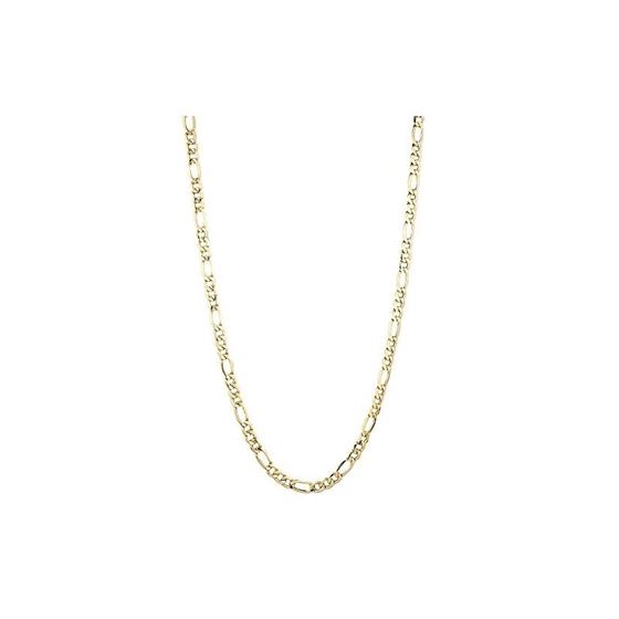 Hollow 10k Gold Figaro Chain For Men and Women 6.5