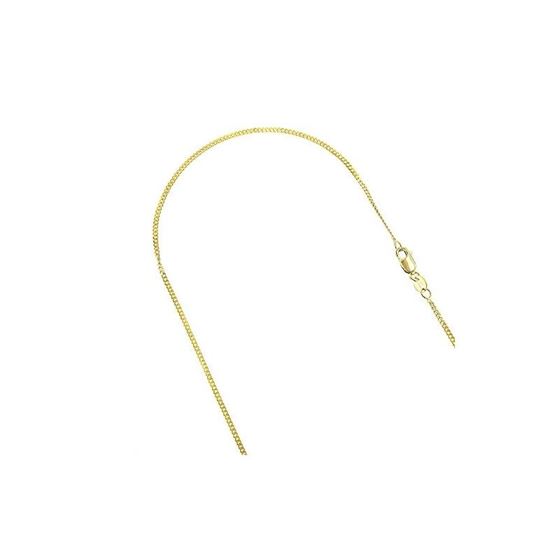 Solid 14k Gold Curb Gourmette Chain For Women LUXU