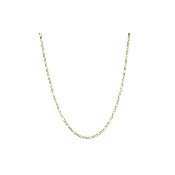 Hollow 14k Gold Figaro Chain For Men and Women 5.5