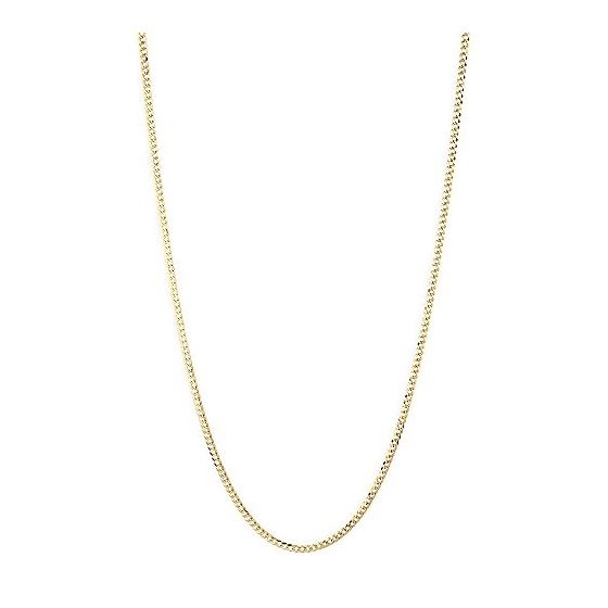 Solid 10K Yellow Gold Italy Cuban Curb Link Chain 