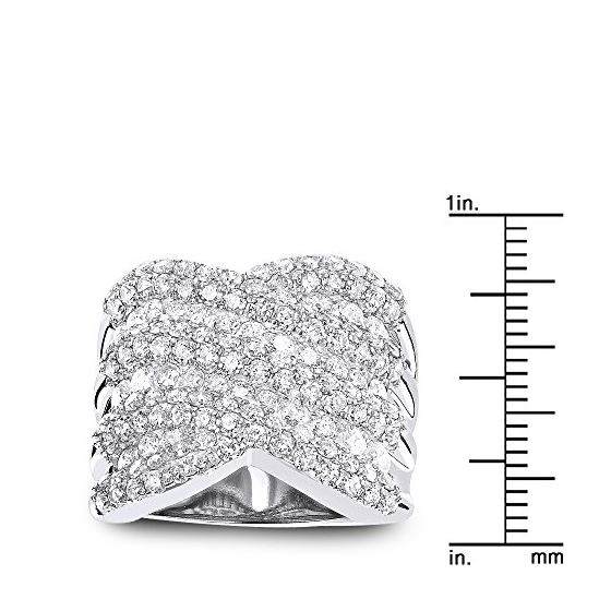 Cocktail Rings: Ladies Carat Diamond Ring 14k Whit