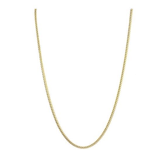 14k Yellow Gold Hollow Franco Chain 4mm Wide Neckl