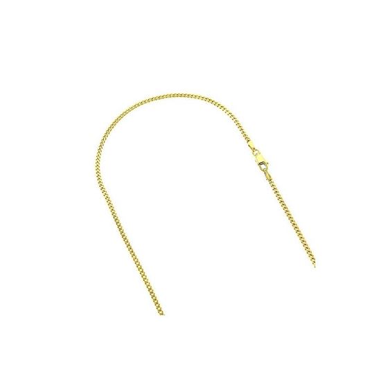 Solid 14k Gold Curb Gourmette Chain For Men and Wo