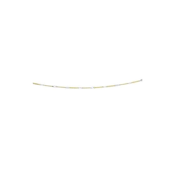 Solid 14k Gold Fancy Station Chain For Women LUXUR