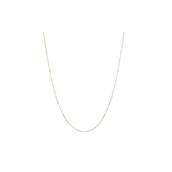 Solid 10k Gold Box Classic Chain For Men and Women