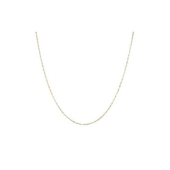 Solid 14k Gold Figaro Chain For Men and Women LUXU