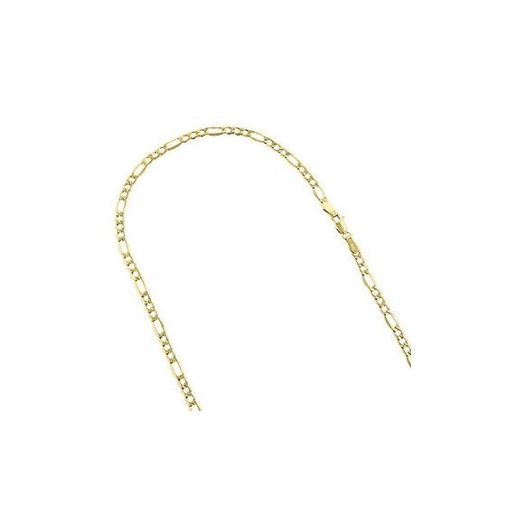 Hollow 14k Gold Figaro Chain For Men and Women 3.5