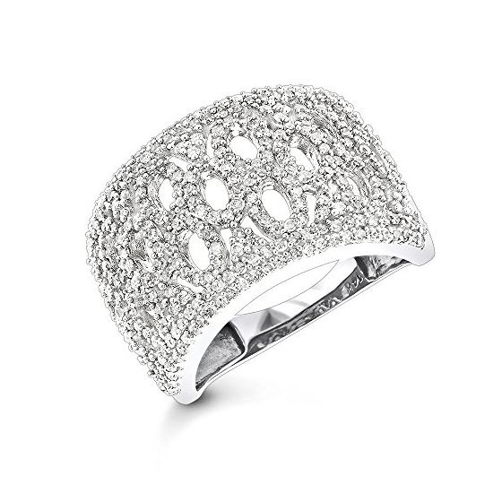 Diamond Fashion Rings: 14K White Gold Diamond Ring