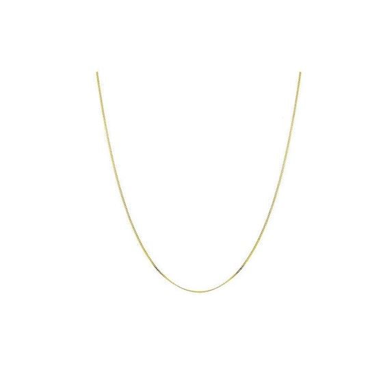 Solid 14k Gold Curb Gourmette Chain For Women LUXU