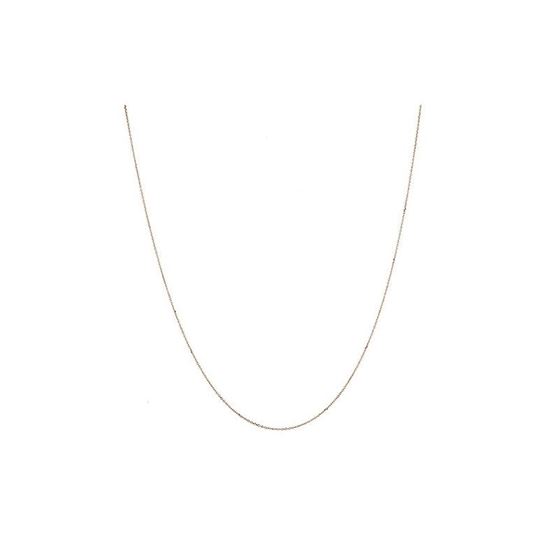 Solid 10k Gold Cable Chain For Women LUXURMAN 0.5m