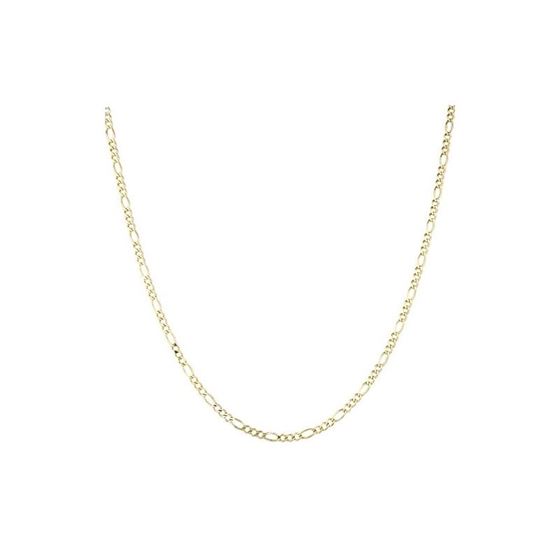 Solid 14k Gold Figaro Chain For Men and Women LUXU