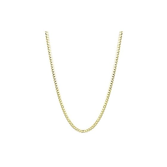 Solid 10k Gold Curb Comfort Chain For Men and Wome