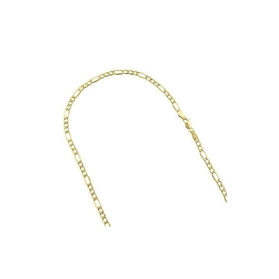 Hollow 10k Gold Figaro Chain For Men and Women 5.5