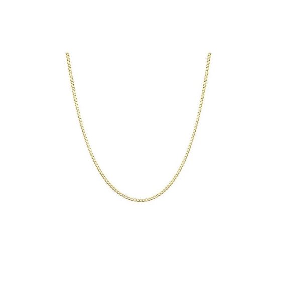 Hollow 14k Gold Curb Chain For Men and Women 5.5mm