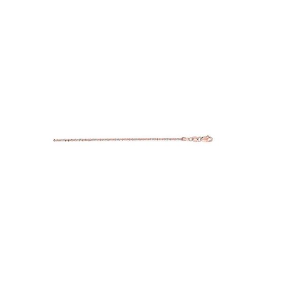 Solid 14k Gold Sparkle Chain For Women LUXURMAN 1.