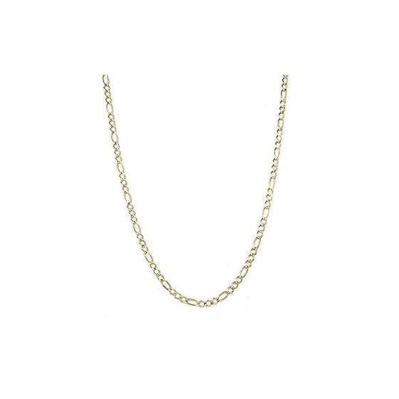 Solid 10k Gold Figaro Chain For Men LUXURMAN 7mm n