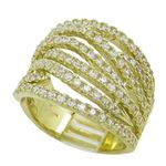 10K Yellow Gold womens designer lace ring ASVJ8 1