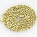 10K Yellow Gold rope chain GC12 1