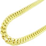 "Mens 10k Yellow gold Yellow gold miami cuban hollow link chain 32"" 9MM rjmch14 1"