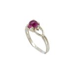 10k Yellow Gold Syntetic red gemstone ring ajr4 Size: 3 1