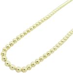 "Mens 10k Yellow Gold Yellow skinny ball chain ELNC59 24"" long and 3mm wide 1"