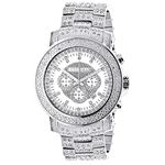 Luxurman Escalade Iced Out Genuine Diamond Watch with Chronograph 2ct 1