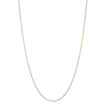 "10K Yellow Gold 4mm wide 24"" long diamond cut Curb Cuban Italy Chain Necklace with Lobster Clasp G