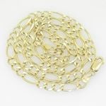 10K Yellow Gold figaro open chain GC72 1