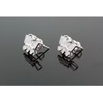 Sterling Silver Butterfly Fashion Hand Set Stud Earrings ME0209b 1