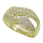 10K Yellow Gold womens wedding band engagement ring ASVJ34 1