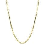 "10K 20"" long Yellow Gold 4.7mm wide Comfort Curb Cuban Italy Chain Necklace Lobster Clasp FJ-120CC