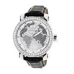 Black And White Worldface VS Quality Real Diamond Watch 4.5ct by Luxurman 1