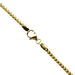 14K YELLOW Gold SOLID FRANCO Chain - 22 Inches Long 2.5MM Wide 1