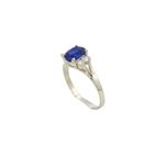 10k Yellow Gold Syntetic blue gemstone ring ajr45 Size: 7 1