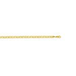 14K Yellow Gold 5.5mm wide Diamond Cut Mariner Link Chain with Lobster Clasp 1