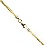 14K YELLOW Gold SOLID FRANCO Chain - 22 Inches Long 1.9MM Wide 1