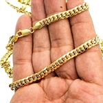 14K Yellow Gold SOLID Miami Cuban Link Chain 6.7MM Wide (30 Inches) 3