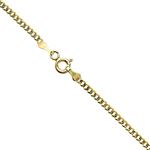 14K Diamond Cut Gold SOLID ITALY CUBAN Chain - 18 Inches Long 2MM Wide 1